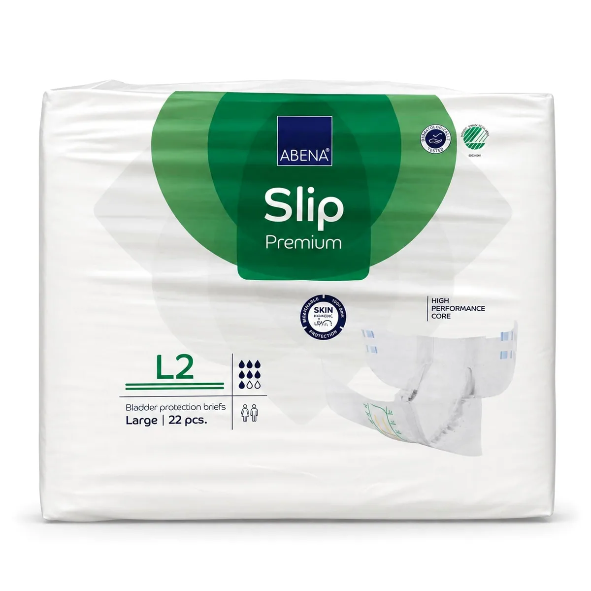 Abena Slip L2 Premium, anatomische Form, hohe Saugfähigkeit, atmungsaktive Außenschicht