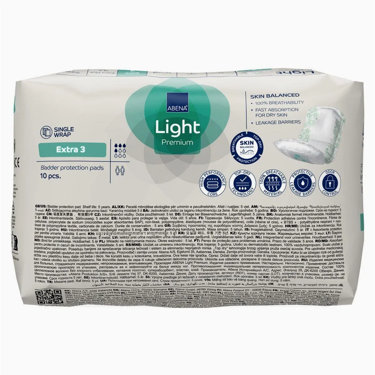 Abena Inkontinenz-Einlage Extra 3, 500 ml Saugstärke, 100% atmungsaktiv 4