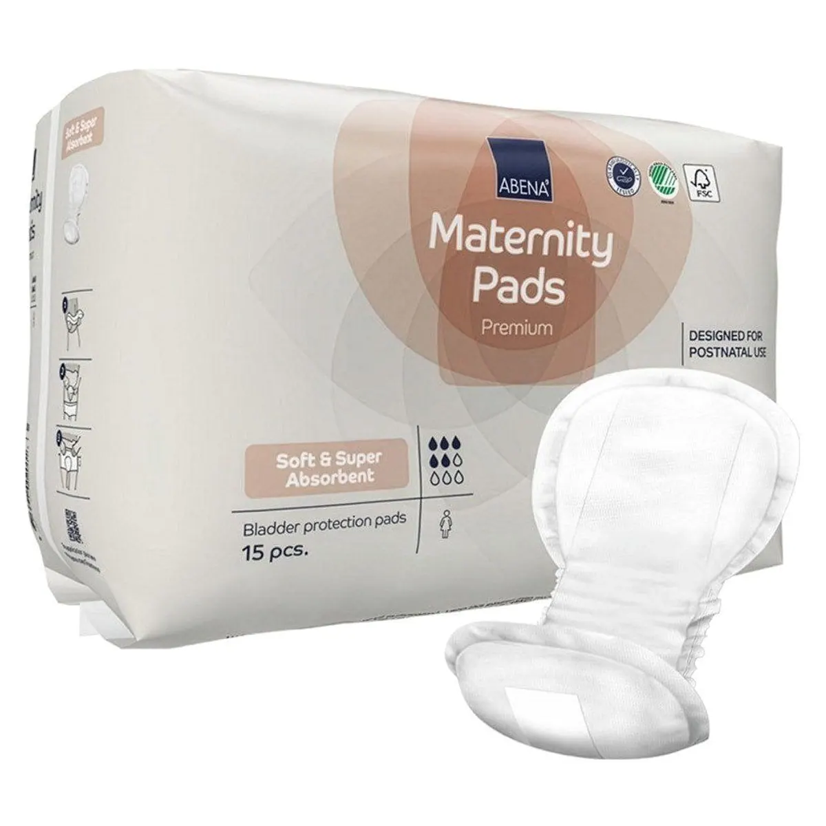 Abena Maternity Pad, hohe Saugstärke, atmungsaktiv und diskret