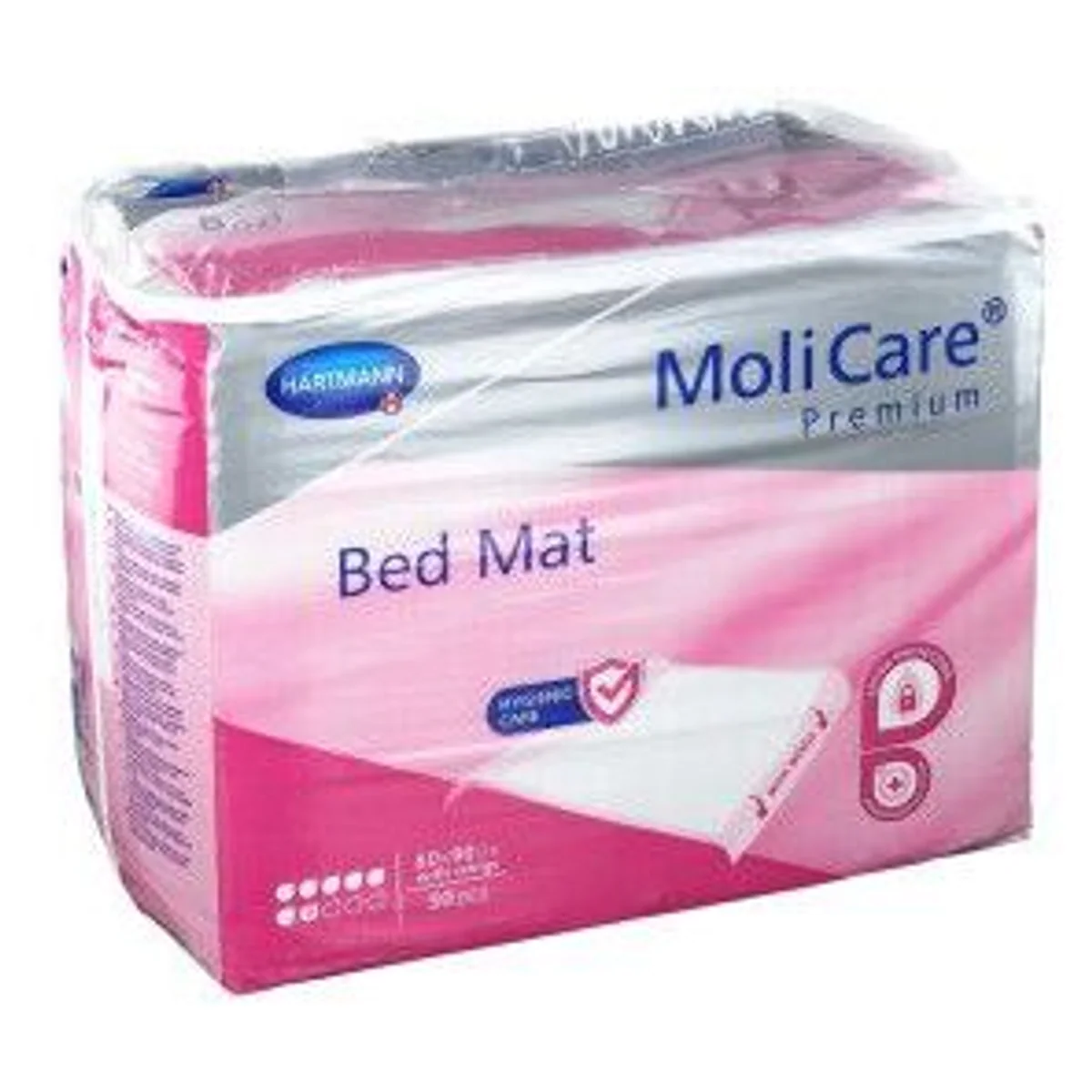 MoliCare Premium Bed Mat 7 Tropfen, 60 x 180 cm, mit Flügeln — hohe Saugfähigkeit, rutschfest, hygienisch