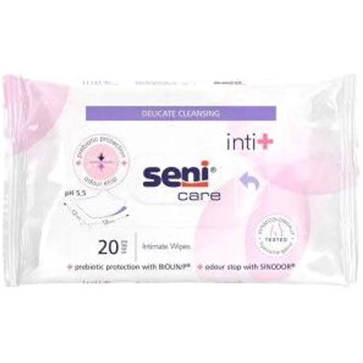 Seni Care inti+ Feuchttücher, sanfte Reinigung, hautfreundlich, praktische Verpackung