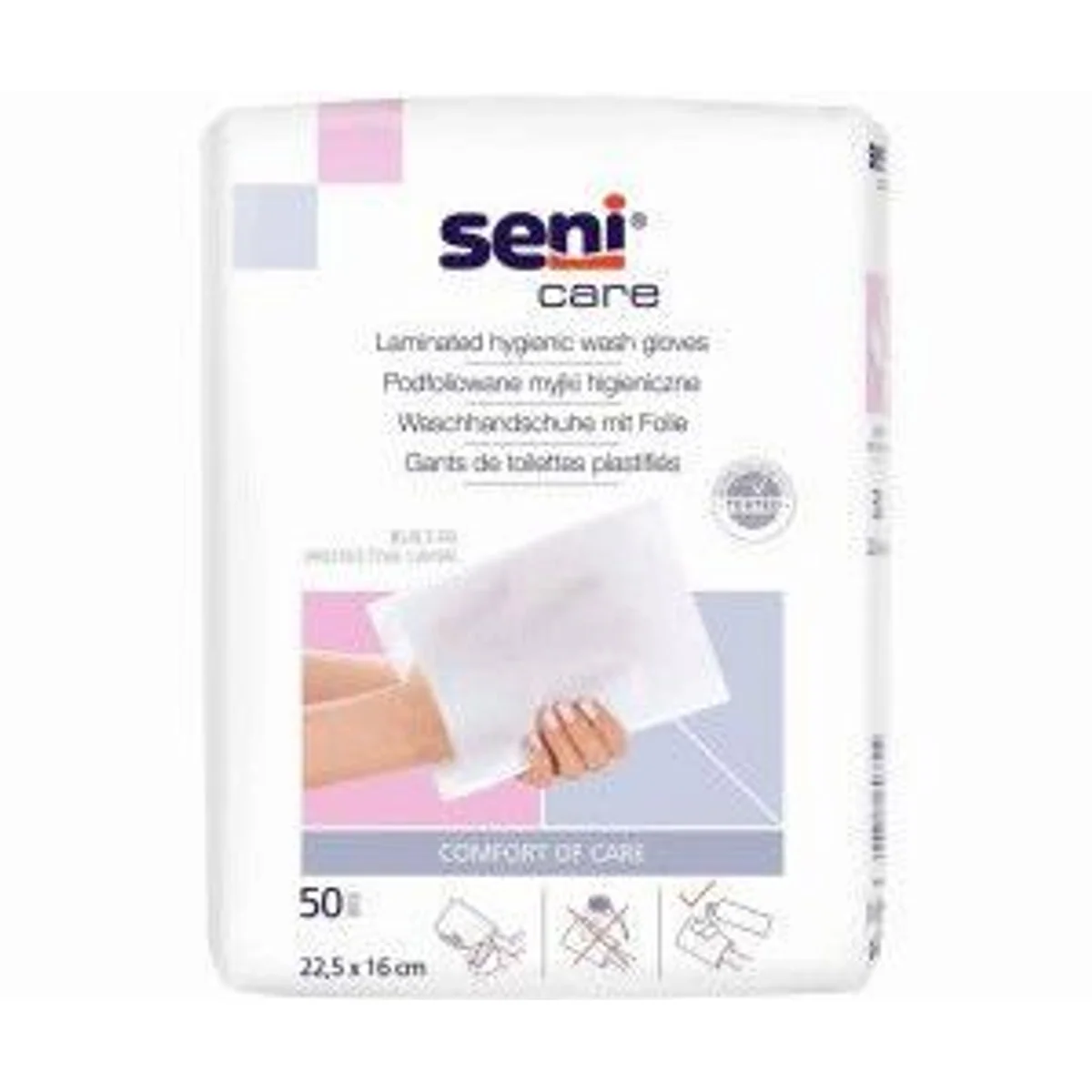 Seni Hygienische Waschhandschuhe, sanft und strapazierfähig 3