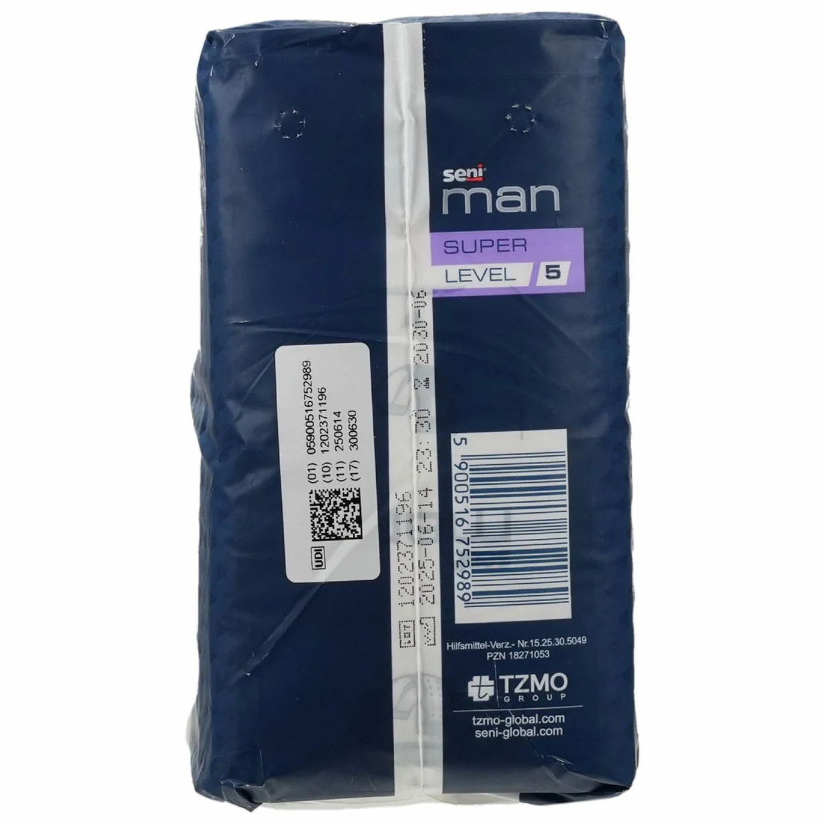 Seni Man Inkontinenzeinlage super Level 5, diskreter Schutz, hohe Saugkraft, atmungsaktiv 2