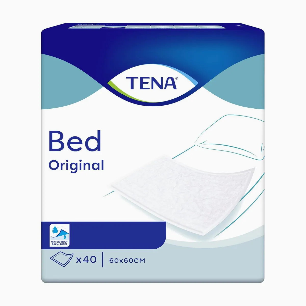 TENA Bed Original, zuverlässiger Bettschutz, schnelle Flüssigkeitsaufnahme, hautfreundliche Oberfläche