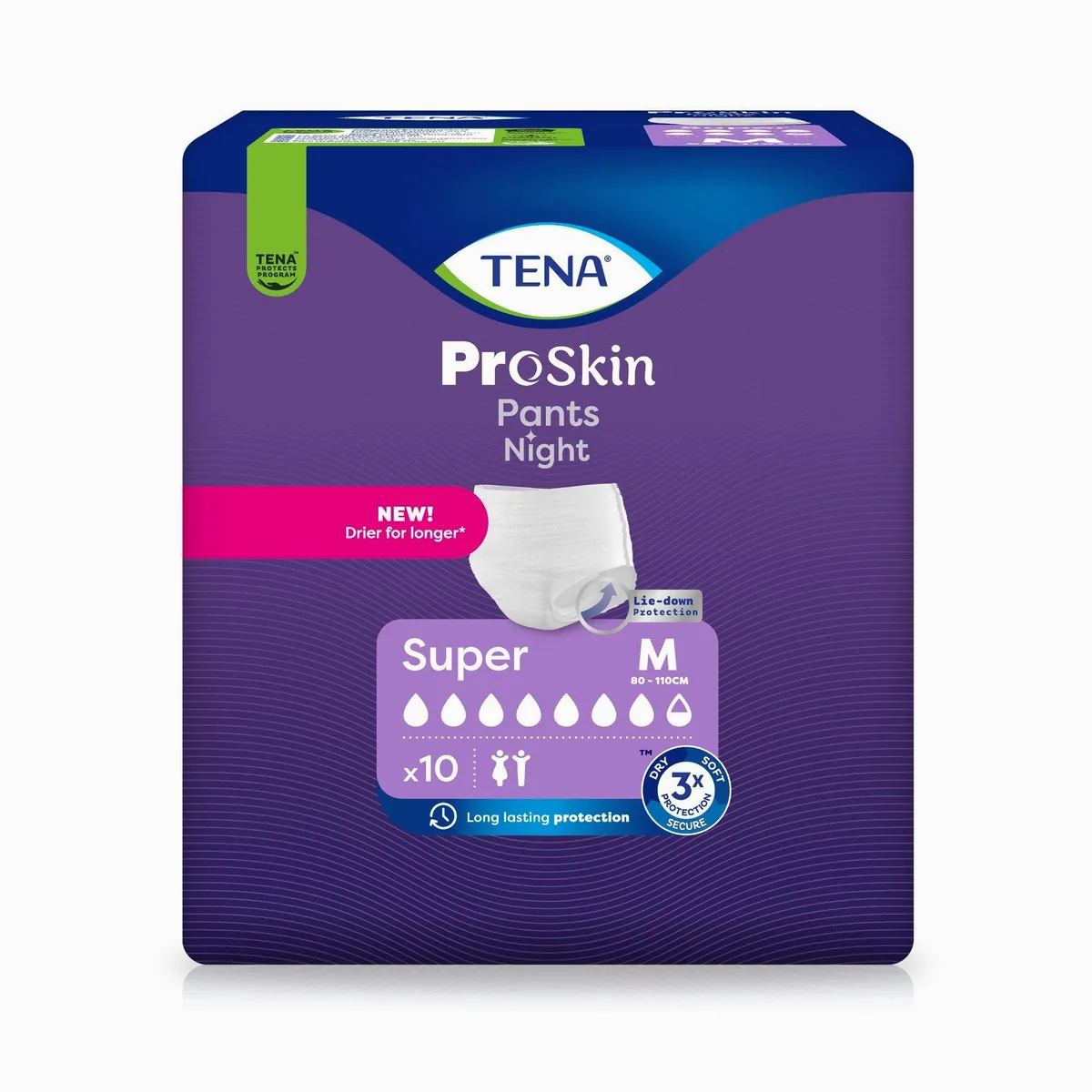 TENA Pants Night Super, besonders saugstark, für zuverlässige Nachtversorgung